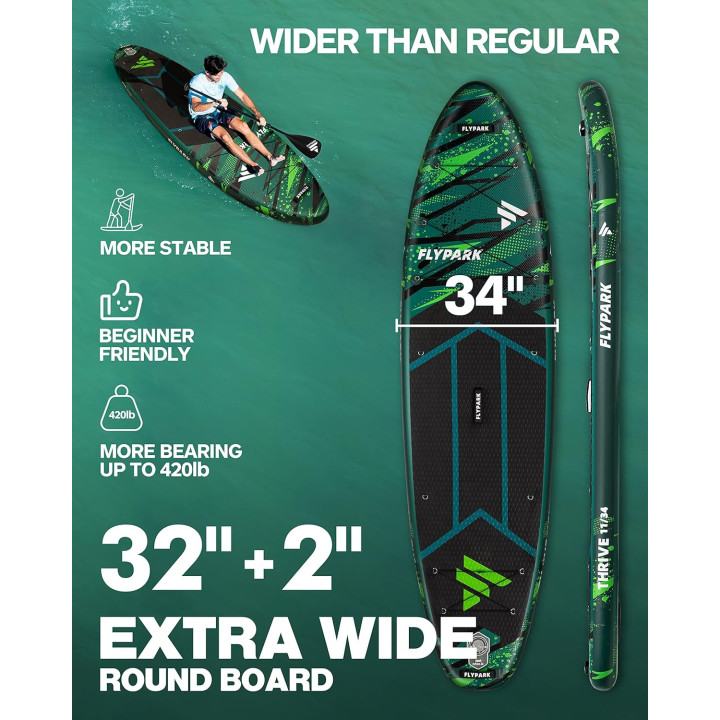 Надувна SUP дошка для плавання 335 см FLYPARK Thrive