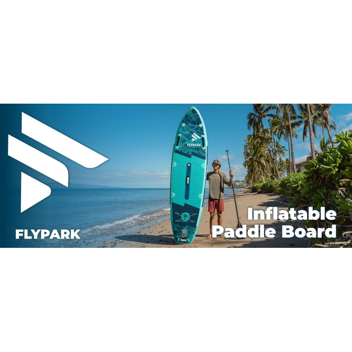 Надувна SUP дошка для плавання 335 см FLYPARK Ice Fog Emerald