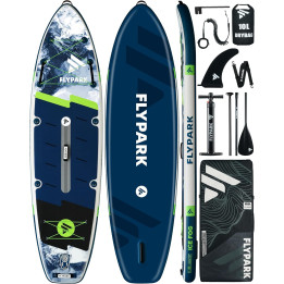 Надувна SUP дошка для плавання 335 см FLYPARK Ice Fog Gray