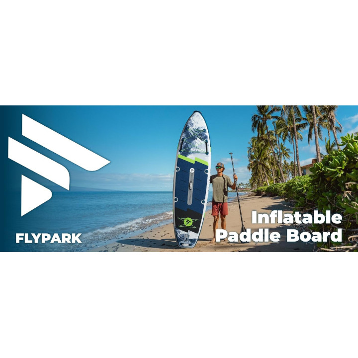 Надувна SUP дошка для плавання 335 см FLYPARK Ice Fog Gray