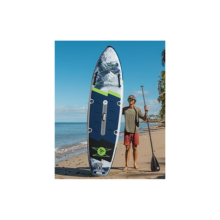 Надувна SUP дошка для плавання 335 см FLYPARK Ice Fog Gray