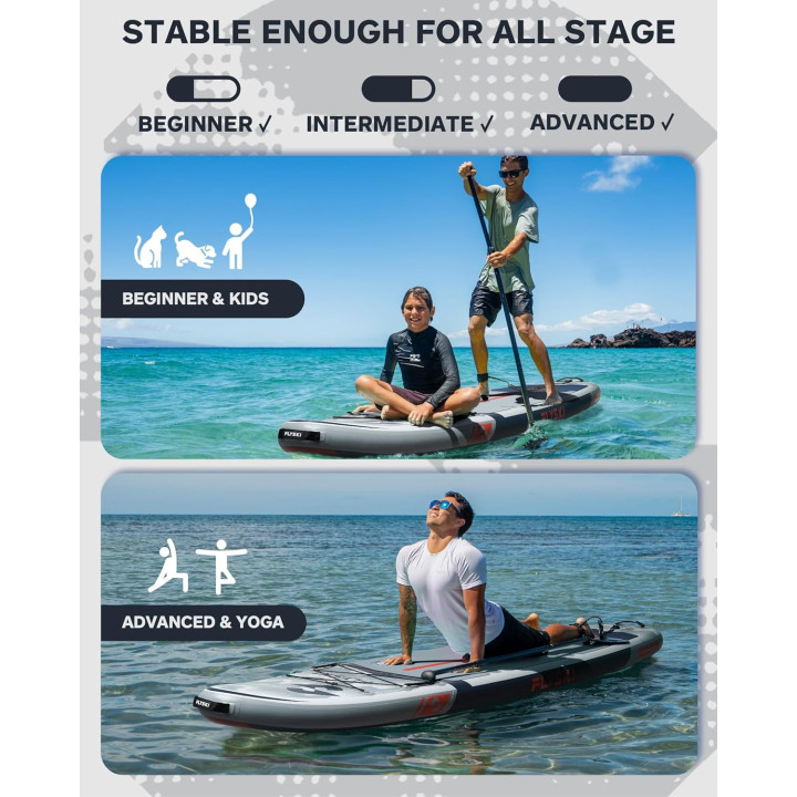 Надувна SUP дошка для плавання 335 см FLYSKI Forge Gray