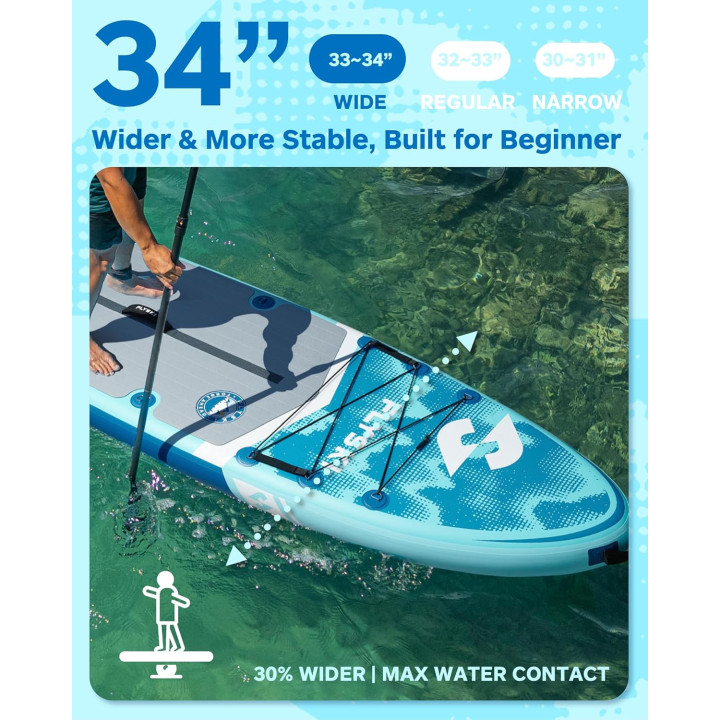 Надувна SUP дошка для плавання 335 см FLYSKI  Forge Blue