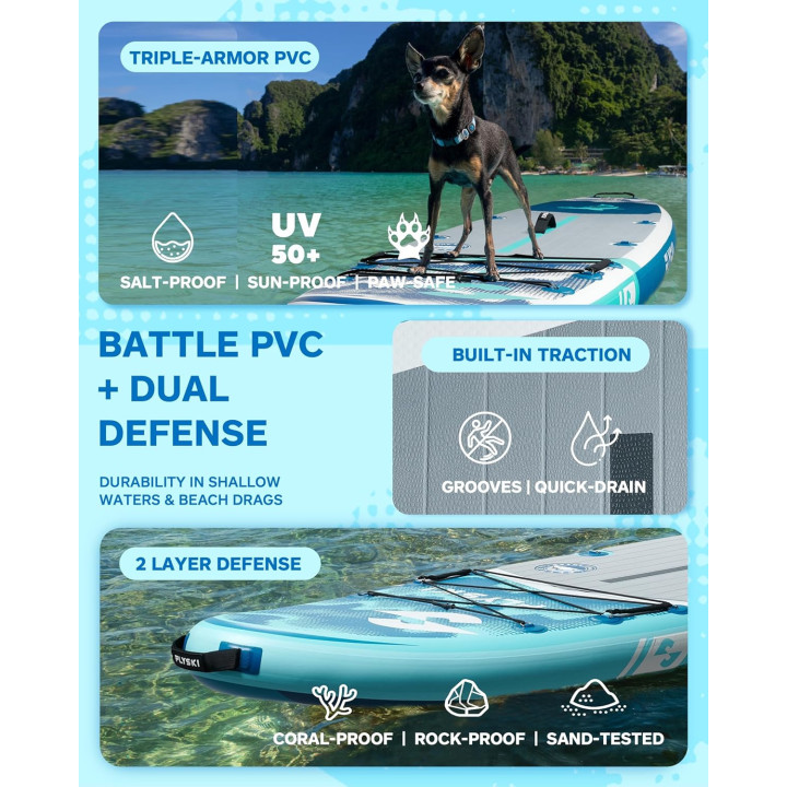 Надувна SUP дошка для плавання 335 см FLYSKI  Forge Blue