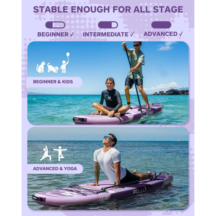 Надувна SUP дошка для плавання 335 см FLYSKI Forge Purple