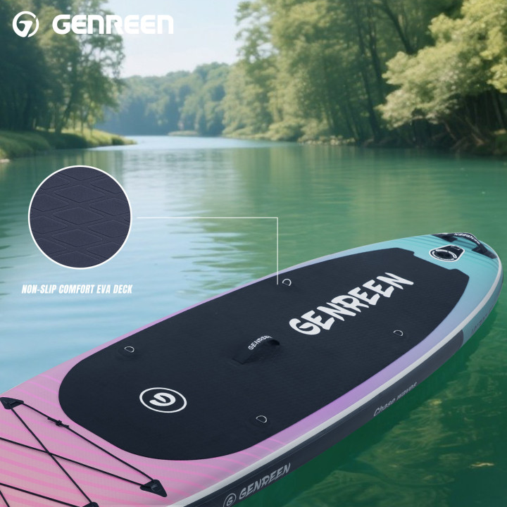 Надувна SUP дошка для плавання 305 см GENREEN Dark GreenGradient