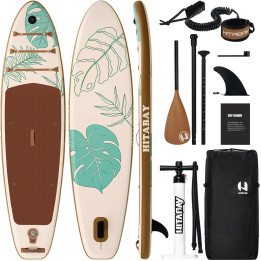 Надувна SUP дошка для плавання 320 см HITABAY LEAF WOOD