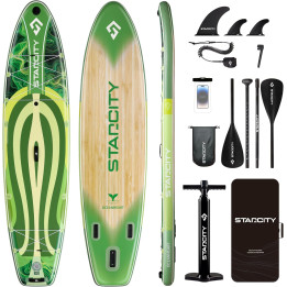 Надувна SUP дошка для плавання 350 см STARCITY зелена