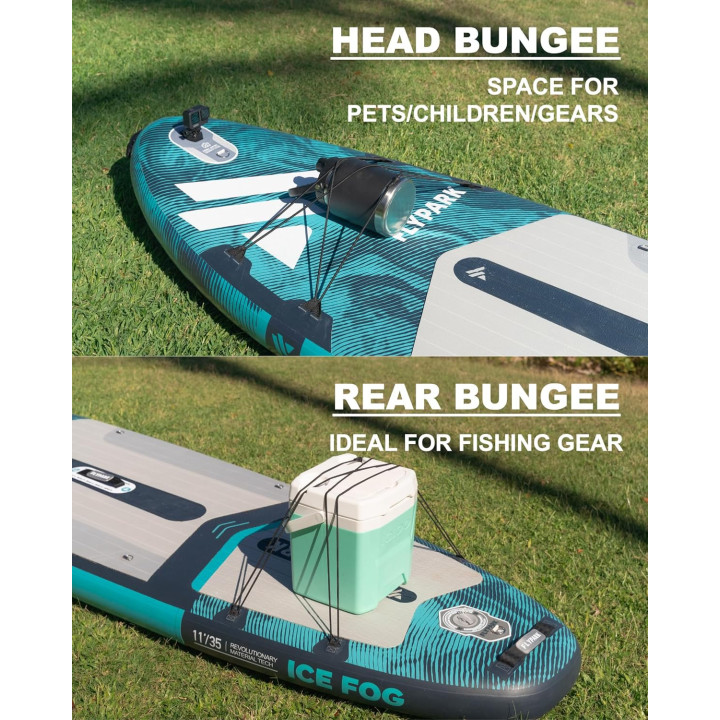 Надувна SUP дошка для плавання 335 см FLYPARK Ice Fog Blue